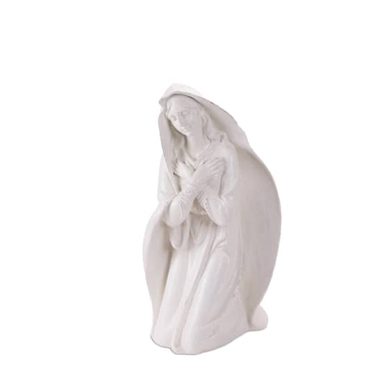 Melrose White Glittered Holy Family Figurines Set